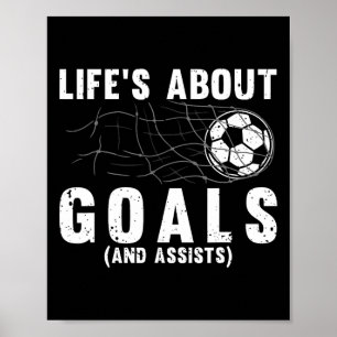 Cool Voetbal Voor Mannen Vrouwen Voetbal Liefhebbe Poster
