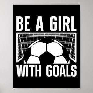 Cool Voetbal Voor Vrouwen Meisjes Voetbal Liefhebb Poster