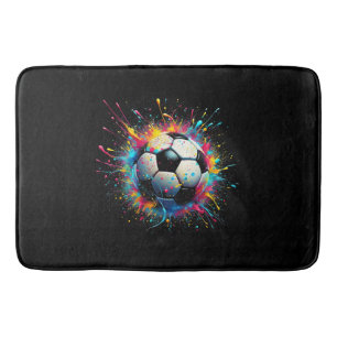 Cool Voetballer Sport voor Jongens Mannen Meisjes  Badmat