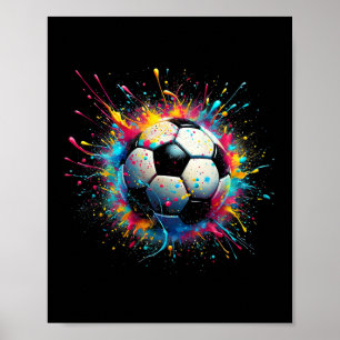 Cool Voetballer Sport voor Jongens Mannen Meisjes  Poster