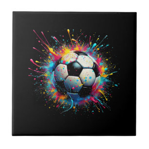 Cool Voetballer Sport voor Jongens Mannen Meisjes  Tegeltje