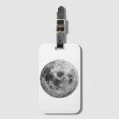 Cool Volle Maan Graphic Space Astronomy Science Bagagelabel (Voorkant (verticaal))