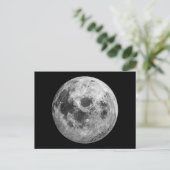 Cool Volle Maan Graphic Space Astronomy Science Feestdagenkaart (Staand voorkant)