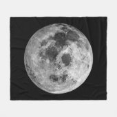 Cool Volle Maan Graphic Space Astronomy Science Fleece Deken (Voorkant (Horizontaal))