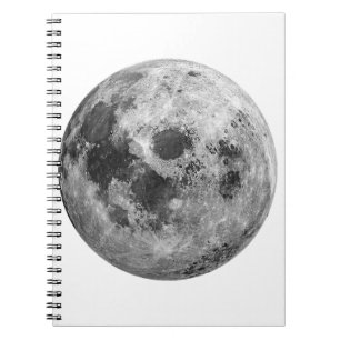 Cool Volle Maan Graphic Space Astronomy Science Notitieboek