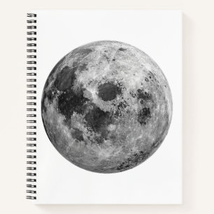 Cool Volle Maan Graphic Space Astronomy Science Notitieboek