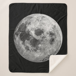 Cool Volle Maan Graphic Space Astronomy Science Sherpa Deken