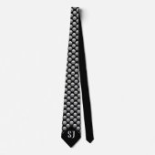 Cool Volleyball Pattern Monogram Stropdas (Voorkant)