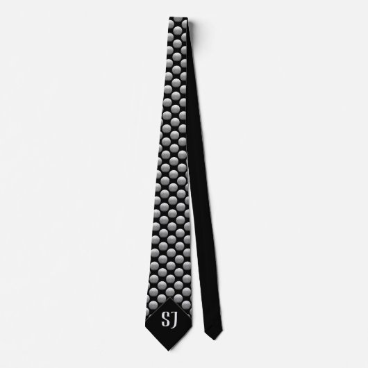 Cool Volleyball Pattern Monogram Stropdas (Voorkant)
