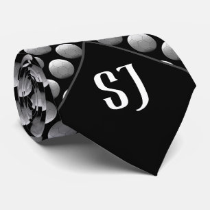 Cool Volleyball Pattern Monogram Stropdas