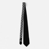 Cool Volleyball Pattern Monogram Stropdas (Achterkant)