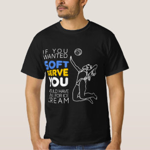 Cool Volleyball Player Gift Gezochte Soft Serve T-shirt