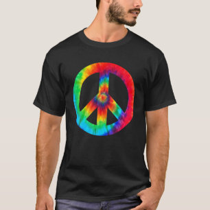 Cool vredesteken tie-dye voor jongens en meisjes t-shirt