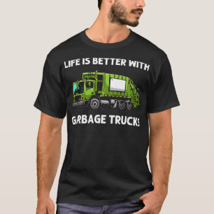 Cool vuilniswagen voor jongens Kinder peuter afval T-shirt