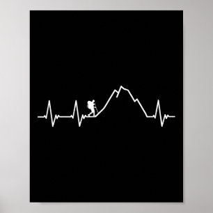 Cool wandelontwerp voor mannen vrouwen Wandelaar B Poster