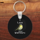Cool Warbler _ Bird Watchers Sleutelhanger (Voorkant)