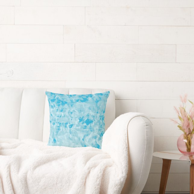 Cool Water Aqua Turquoise Art Coussin (Canapé)