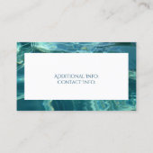 Cool Water Background Visitekaartje 3 (Achterkant)