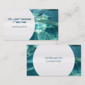 Cool Water Background Visitekaartje 5 (Voorkant / Achterkant)