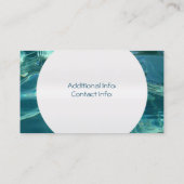 Cool Water Background Visitekaartje 5 (Achterkant)