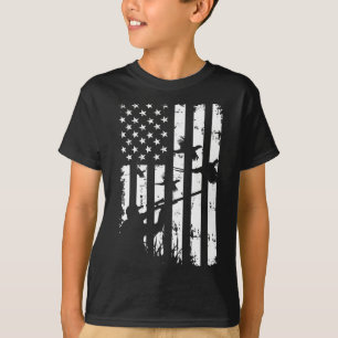 Cool Waterfowl Amerikaanse USA Flag Fazant T-shirt