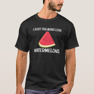 Cool Watermeloen voor mannen Rode Meloenen Vruchte T-shirt