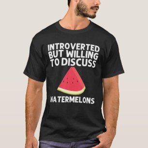 Cool Watermeloen voor mannen Rode Meloenen Vruchte T-shirt