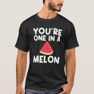 Cool Watermeloen voor mannen Rode Meloenen Vruchte T-shirt
