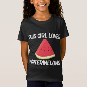 Cool Watermeloen voor meisjes Kinder rode meloen T-shirt