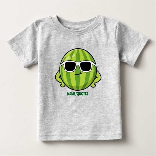 Cool Watermelon Sunglasses Cartoon Graphic (Voorkant)
