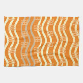 Cool Wave Monogram Patroon Handdoek (Horizontaal)