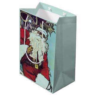 Cool Weed Santa Medium Gift Bag Cadeauzakje