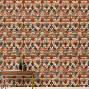 Cool Western faux hout tegelpatroon Behang