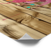 Cool Westerne cowboy rijden Poster (Hoek)