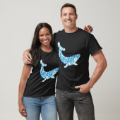 Cool Whale Made Of Nature Elements Ocean T-shirt (Unisex)