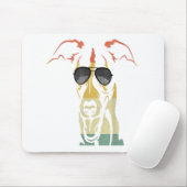 Cool Whippet Lover Dogs Retro  Muismat (Met muis)
