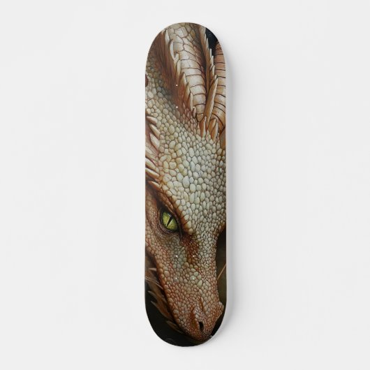 Cool White Dragon Schaats deck Skateboard (Voorkant)