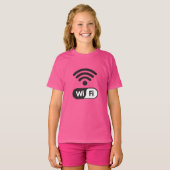 Cool Wi-Fi-signaal Grafisch Internet T-shirt (Voorkant volledig)