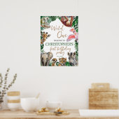 Cool Wild Animals Verjaardagsfeestje Welkom Poster (Keuken)