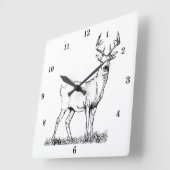Cool Wild Deer Wall klok (Hoek)