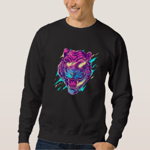 Cool Wild Demon Tiger Novelty Graphic T - shirts &