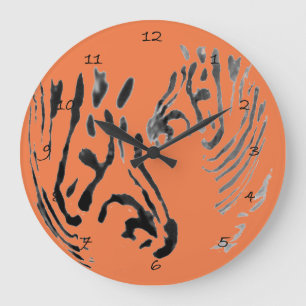 Cool Wildlife Art Zebra Grote Klok