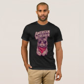 Cool Wirehair Cat T-shirt (Voorkant volledig)