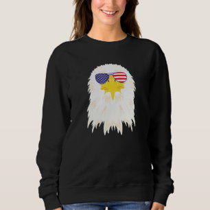 Cool Witkoparend met Usa Vlag Zonneschermen Vs Trui