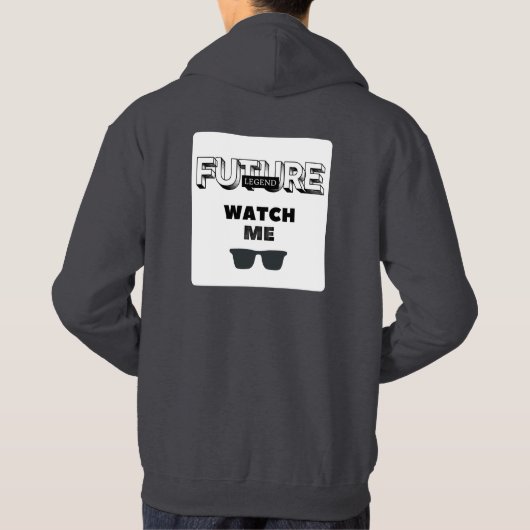 Cool Witty Design Future Legend Hoodie (Achterkant)