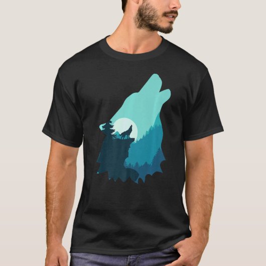 Cool Wolf Arctic Wildlife Tarot T-shirt (Voorkant)