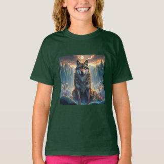 Cool Wolf Design T-shirt