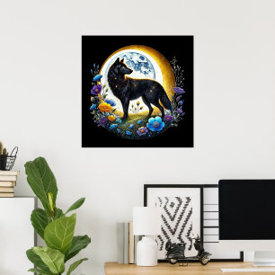 Cool wolf liefhebbers dier poster