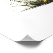 Cool wolf liefhebbers dier poster (Hoek)