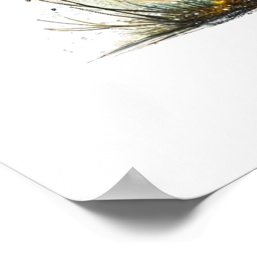 Cool wolf liefhebbers dier poster (Hoek)